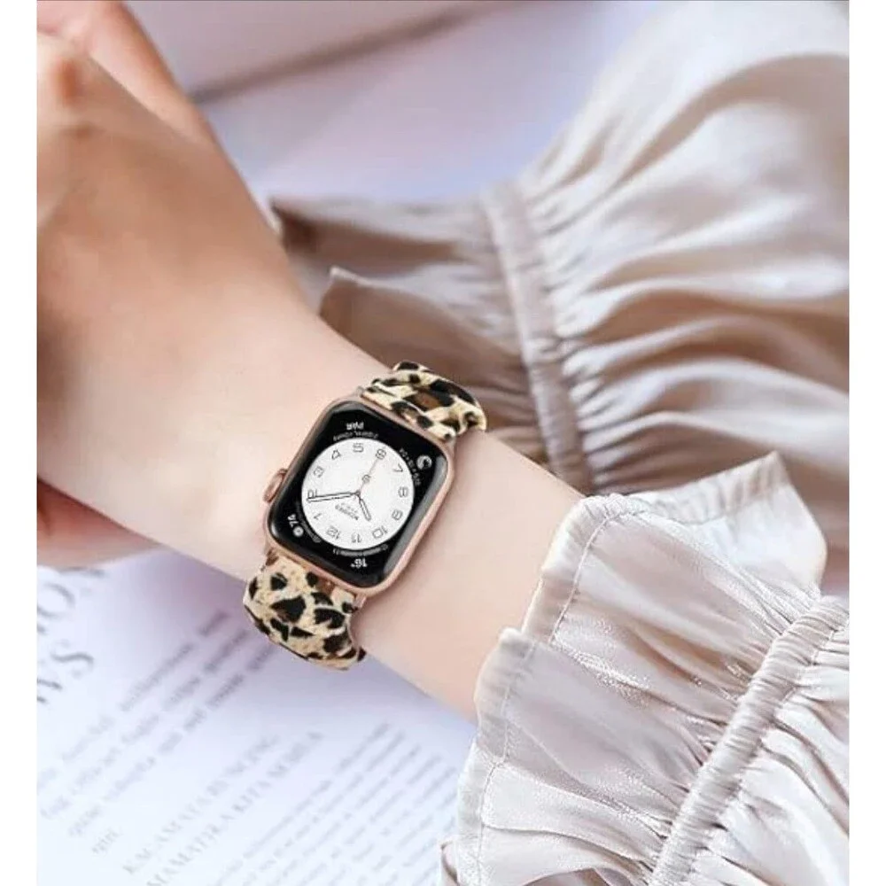 Scrunchie Elastic Watch Band Compatible with Apple Watch Band 38mm 40mm - M/L